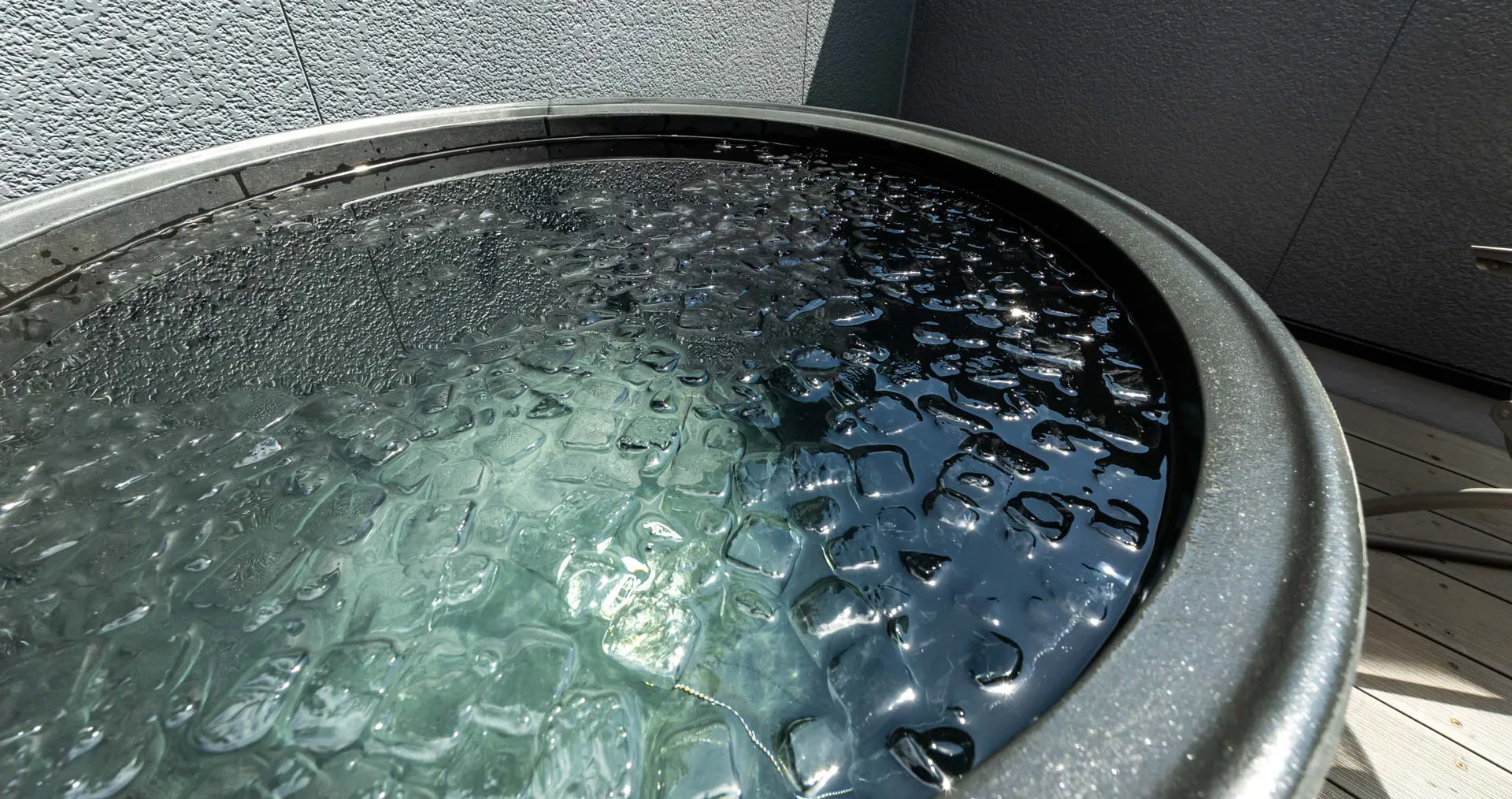 氷でさませる
